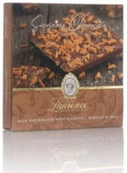Продуктови Категории Шоколади Laurence Млечен шоколад със солен карамел и бисквити 100 гр. 